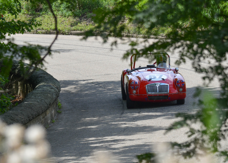 Charlie Dolan in a 1957 MG A